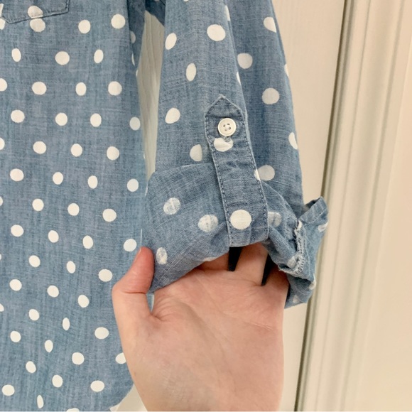Tommy Hilfiger polka dot chambray button down - Picture 10 of 10